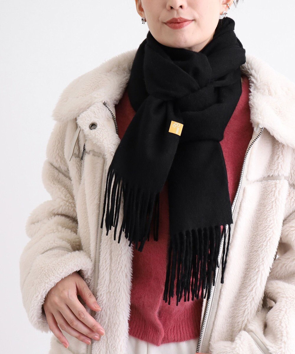 MOONBAT WEB限定【洗える】ミエル (miel) カシミヤ100％ 無地ストール 