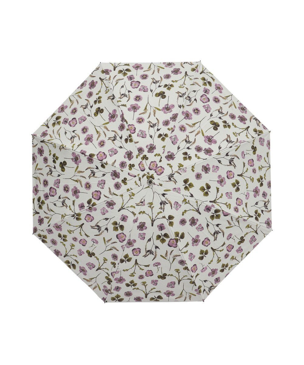 MOONBAT 【晴雨兼用/ 一級遮光/UV99％】フワクール (Fuwacool) 折りたたみ日傘 フワクールホワイト  ボタニカル 軽量 