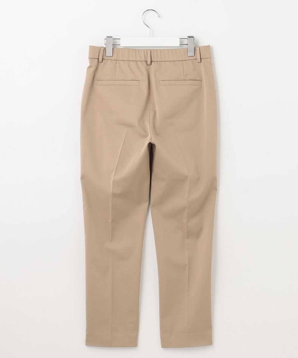 自由区 【XXSサイズ～/接触冷感/洗える】サテンストレッチ テーパードパンツ 