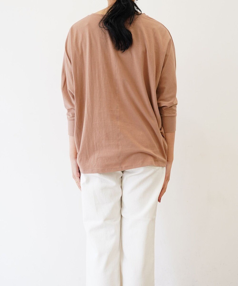 TOQUE 〈大草直子さんアドバイザー〉 【天然素材】タンギスコットン天竺ドルマンTシャツ 