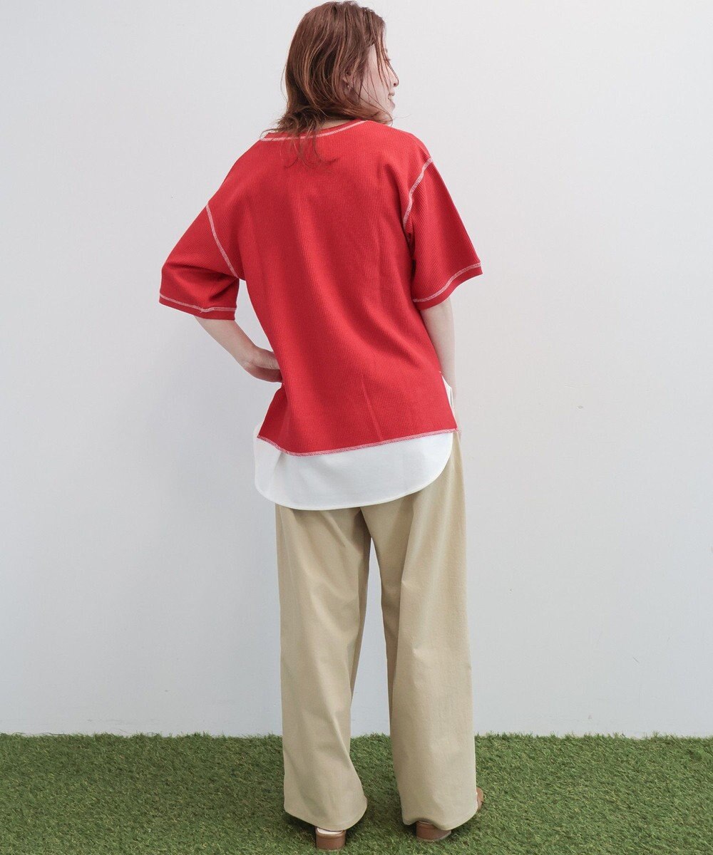 AMERICAN HOLIC 【RUSSELL】ワッフルヘンリーTシャツ 