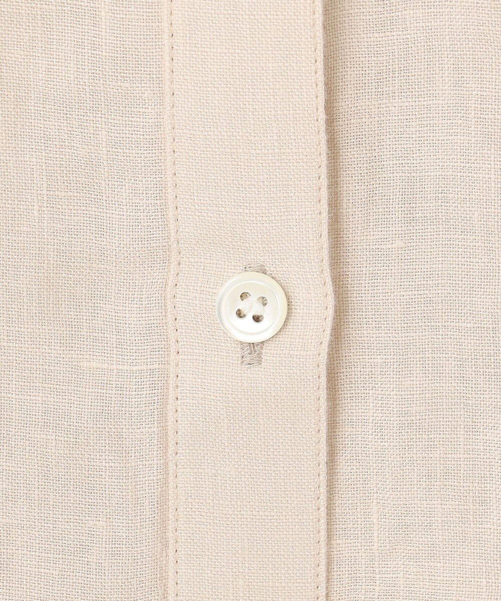 23区 S 【洗える】LIBECO クロップド シャツ 