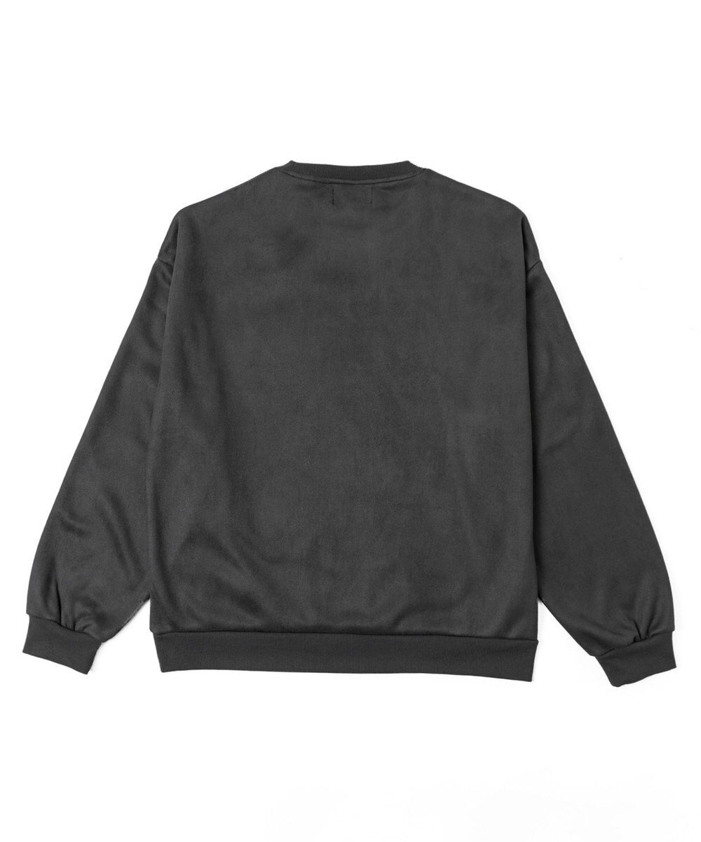 WEGO フェイクスウェードロゴプルオーバー 