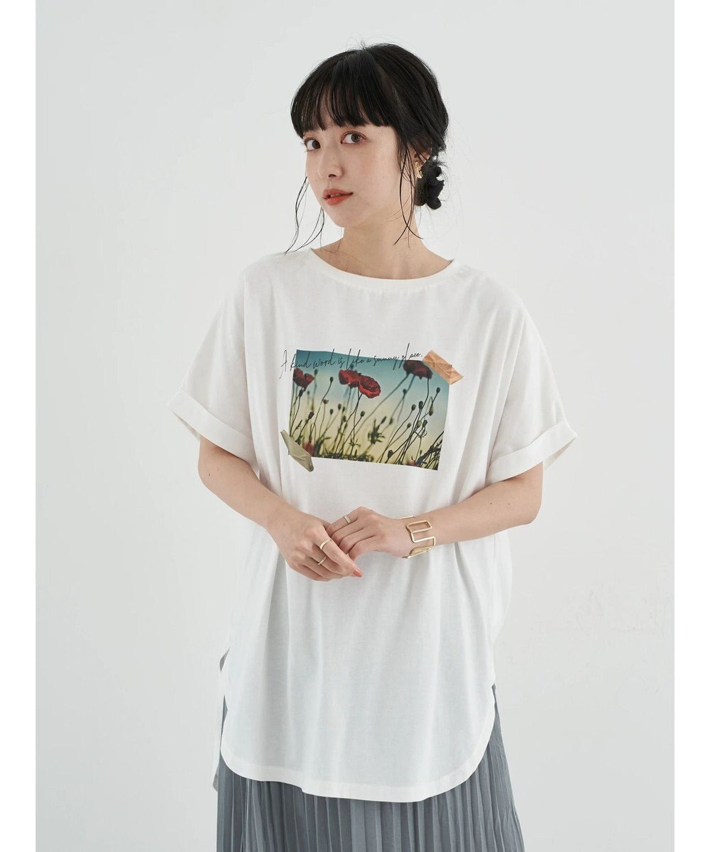 earth music&ecology Ａ　ｋｉｎｄ　ｗｏｒｄ　ドルマンチュニック Off White