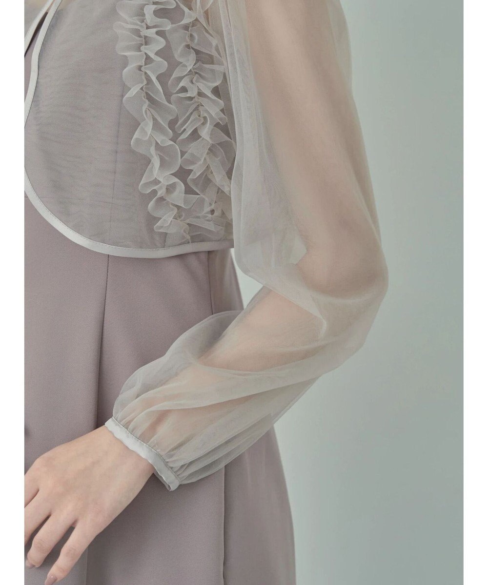 earth music&ecology ＳＥＴ２点チュールブラウス付きキャミワンピース 