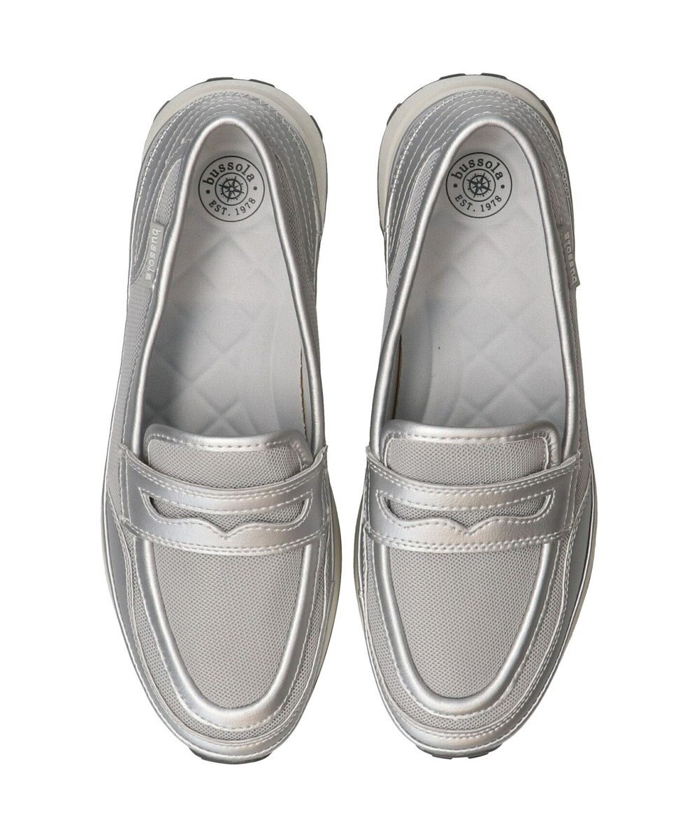 INTER-CHAUSSURES ＜衝撃軽減・抗菌防臭＞【BUSSOLA】撥水ローファースニーカー 