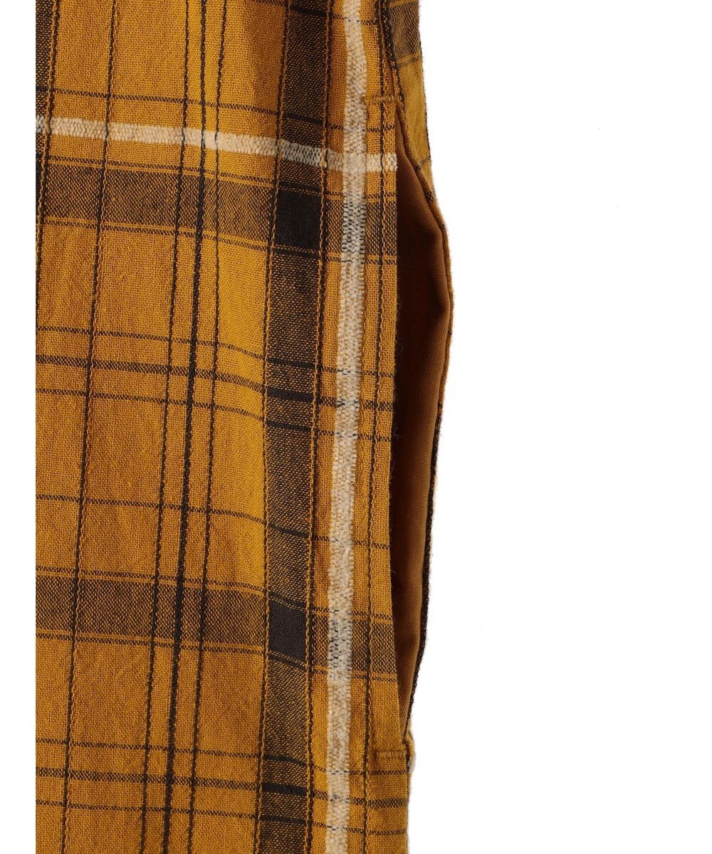 CRAFT STANDARD BOUTIQUE 先染めチェック（小）バンドカラー袖ＲＩＢ　ＯＰ 