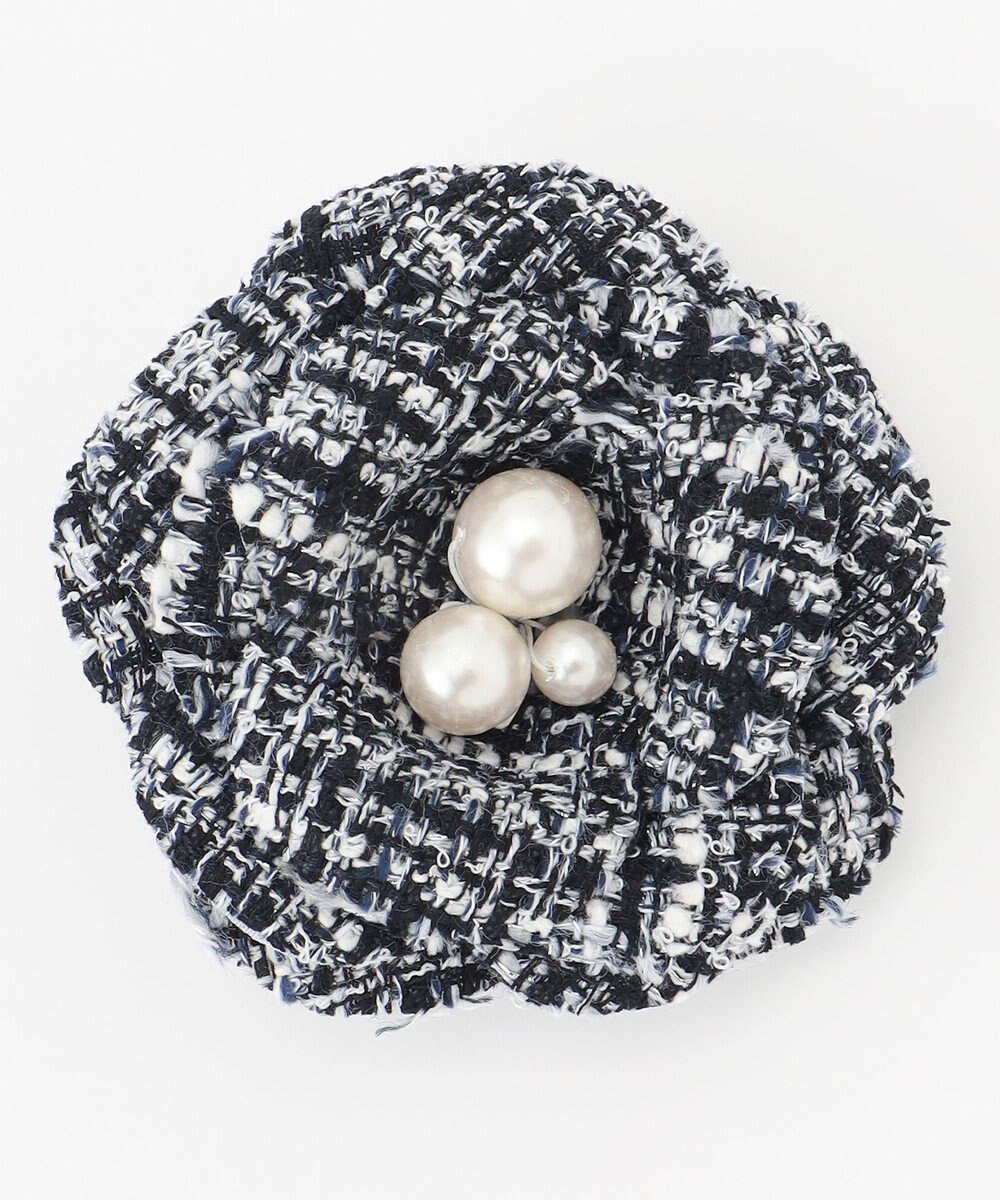 組曲 ツイードパールコサージュ 