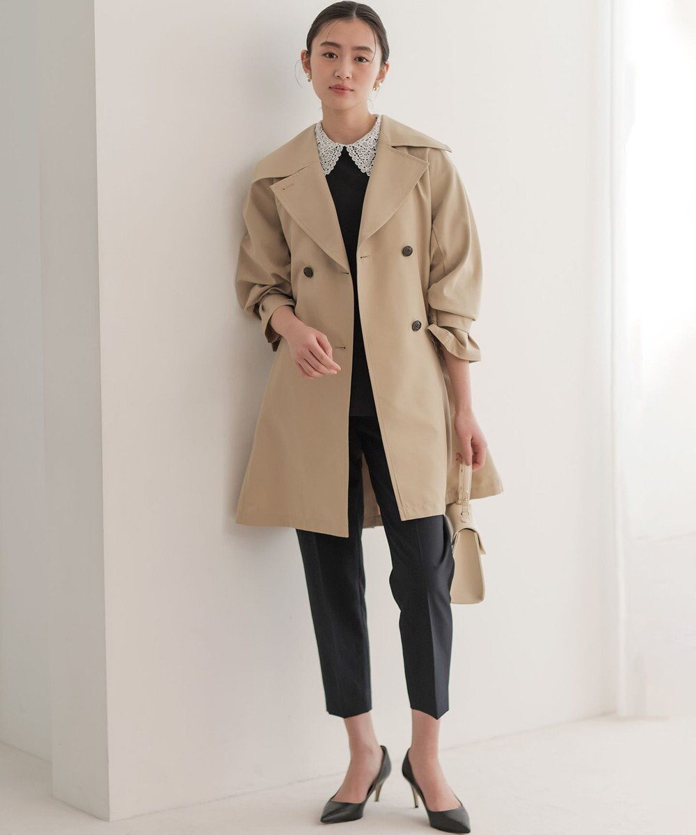 組曲 【2WAY】レース襟フレンチテリーフレア カットソー 