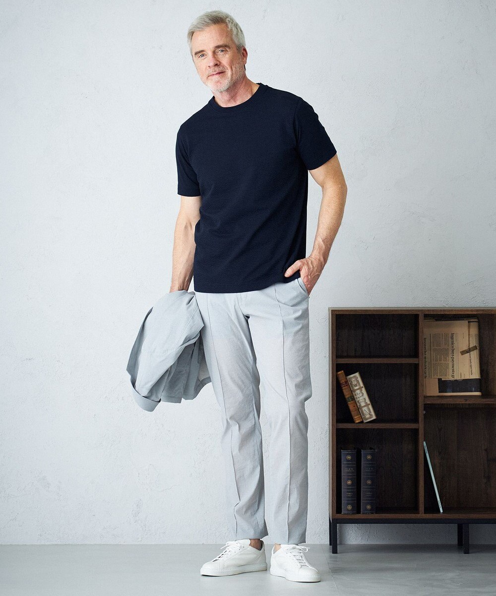 JOSEPH ABBOUD 【オーガニックコットン使用】JOE COTTONサッカークルーネックTシャツ 