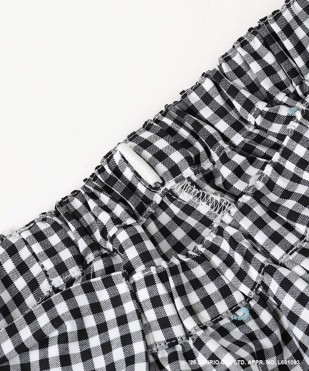 ANY KIDS 【シナモロール×ANY KIDS】刺繍 ギンガムキュロット 