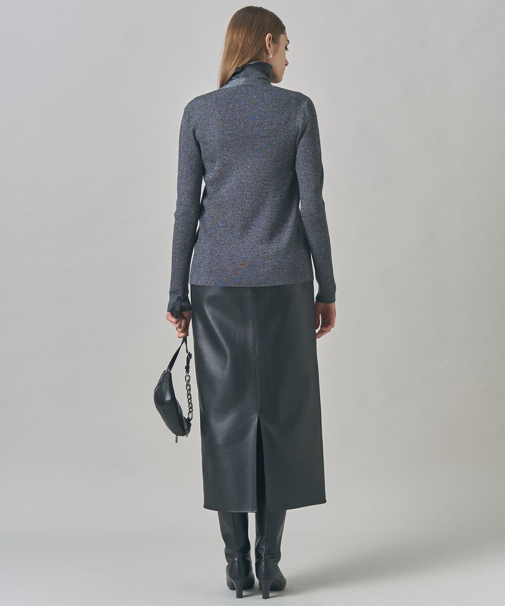 ICB L 【洗える】 エクストラファインメリノリブ Vネックカーディガン 