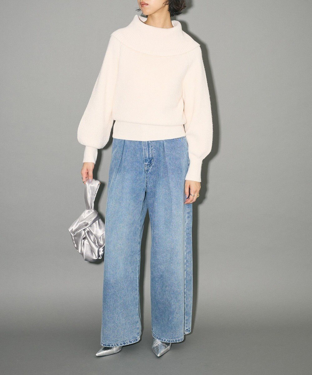 Green Parks オフショルダーニット 