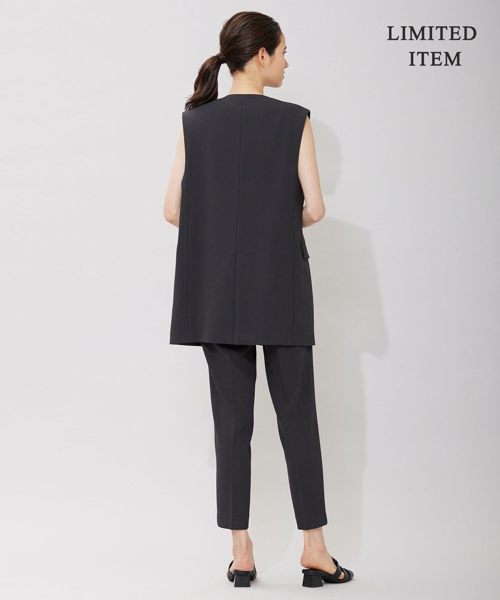 ICB 【WEB限定・洗える】BackSatinGeorgette ノーカラージレ 