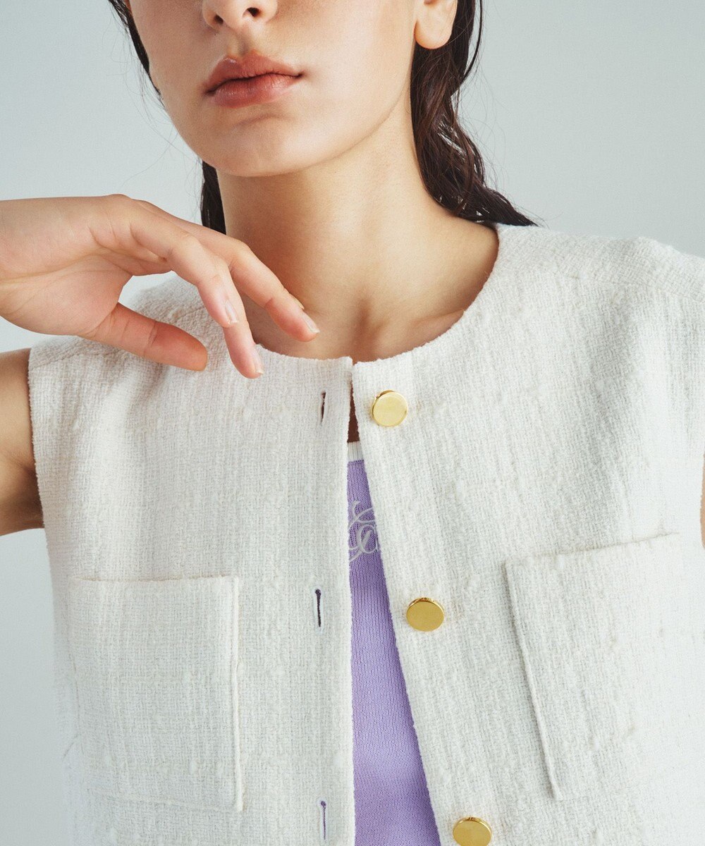 GRACE CONTINENTAL ツイードミニワンピース 