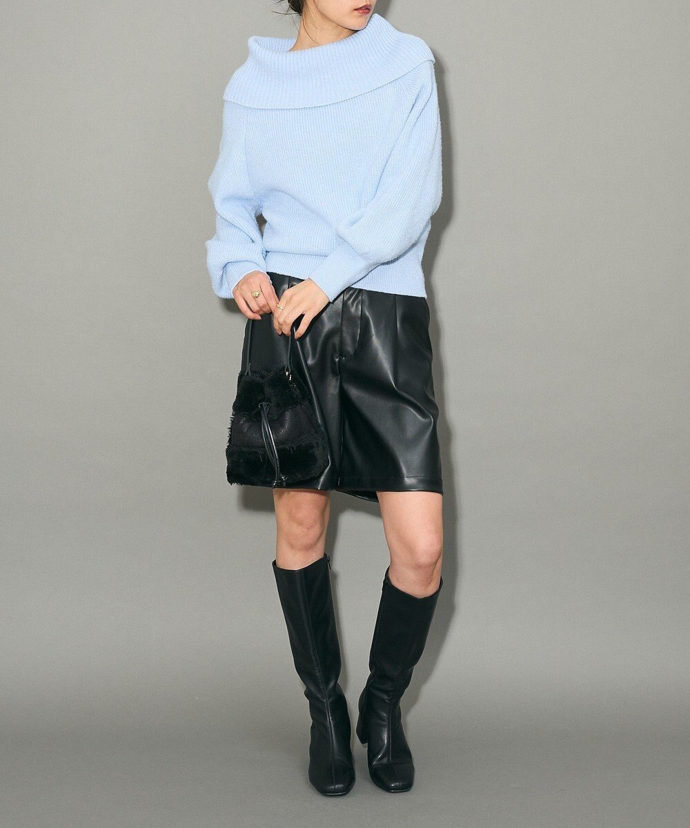 Green Parks オフショルダーニット 