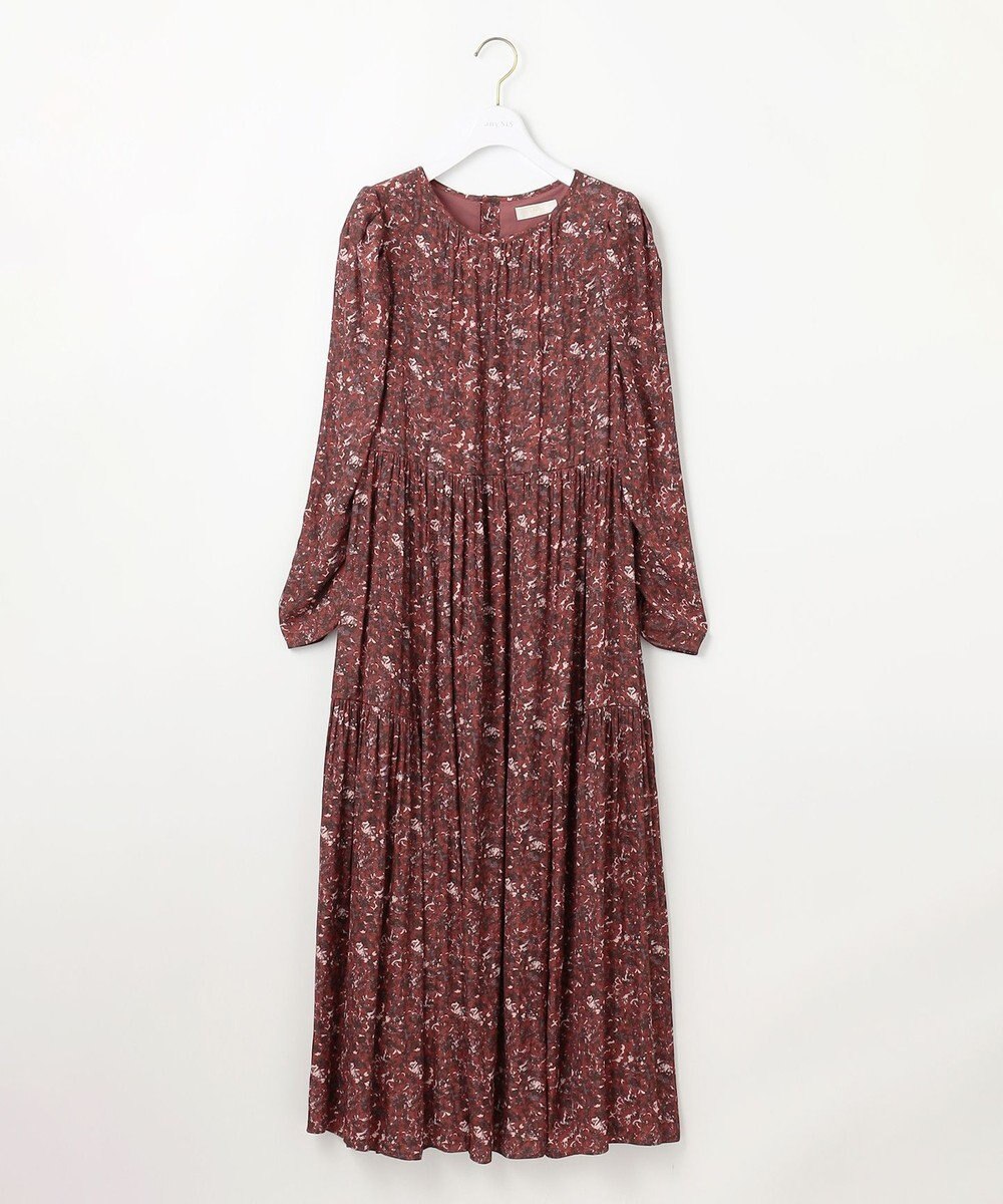 ANY SIS 【BAILA12月号掲載・貴島明日香さんコラボ】ペイントタッチフラワー ワンピース 