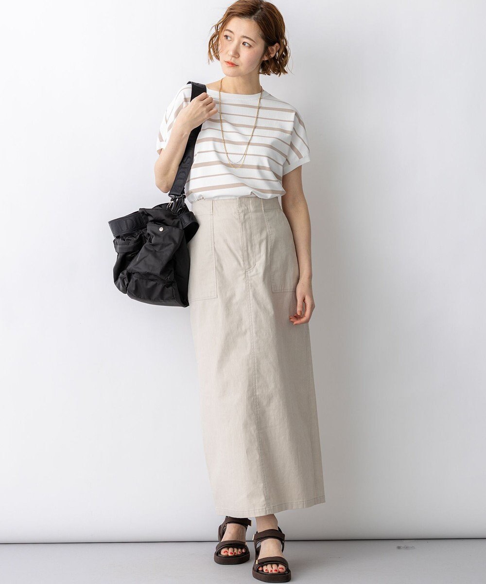 23区 【先行予約】レーヨンポリエステルストレッチ プルオーバー ニット 