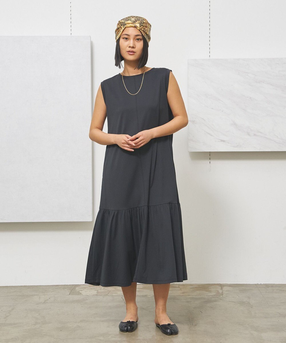 J.PRESS YORK STREET 【WOMEN】フレアギャザー ワンピース 