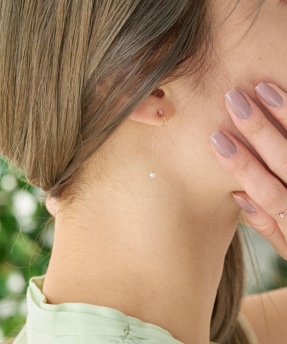 Phoebe 【K10RG】リバーシブル2wayスウィングイヤリング 