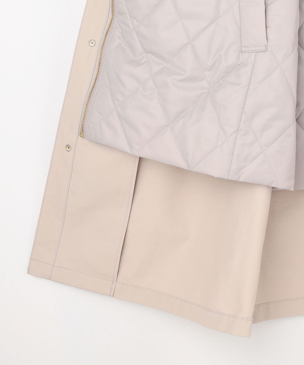 J.PRESS LADIES S 【2way】VINAジェットオックス ノーカラー コート 