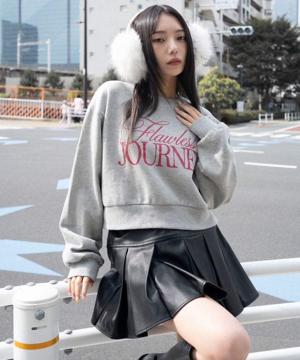 WEGO 【暖かい/裏起毛】裏起毛グラフィックスウェット 