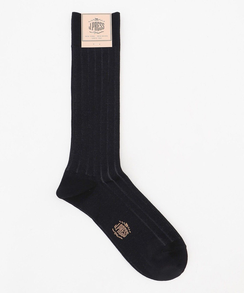 J.PRESS MEN 【定番】ハイゲージワイドストライプ リブソックス 