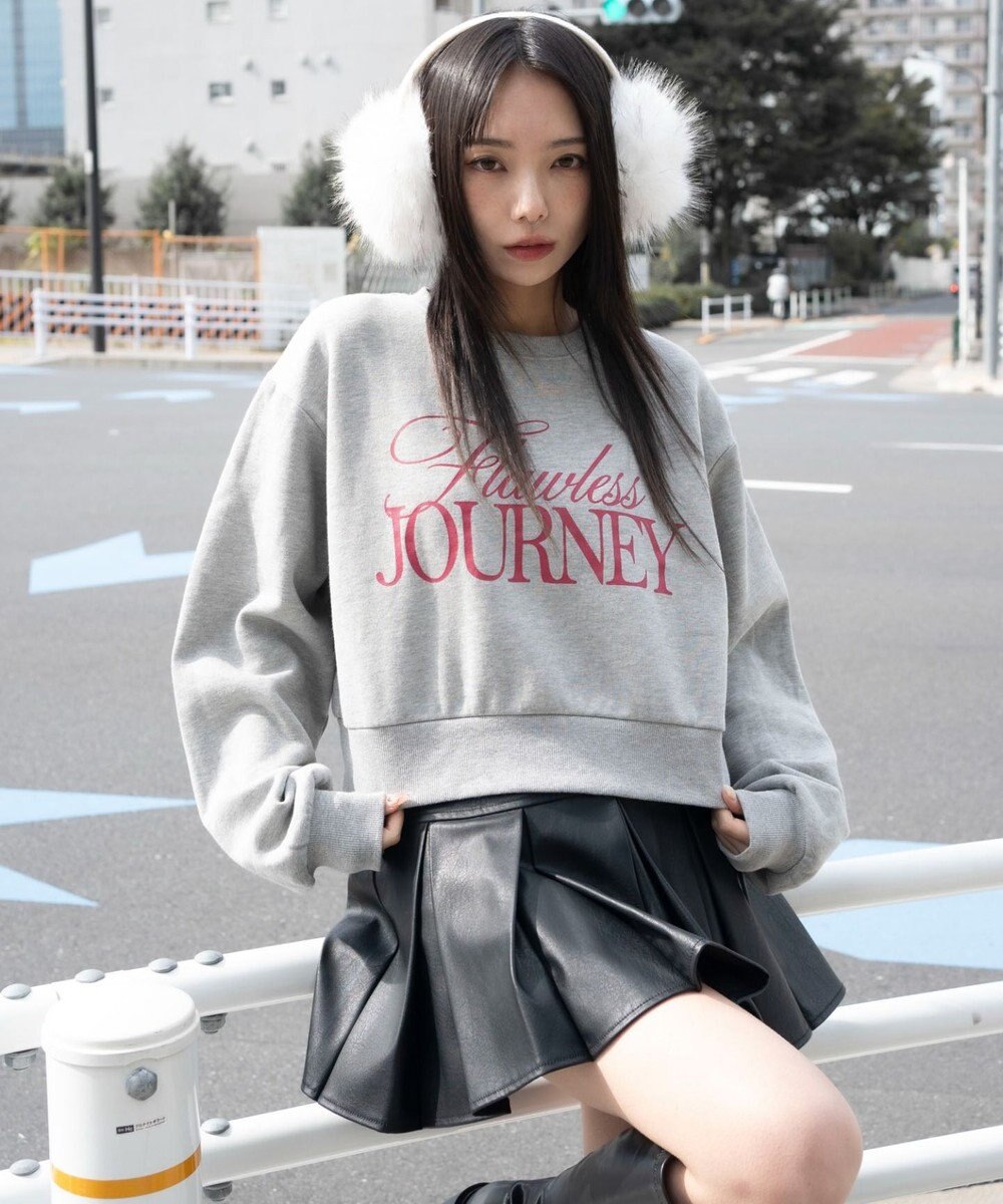 WEGO 【暖かい/裏起毛】裏起毛グラフィックスウェット 