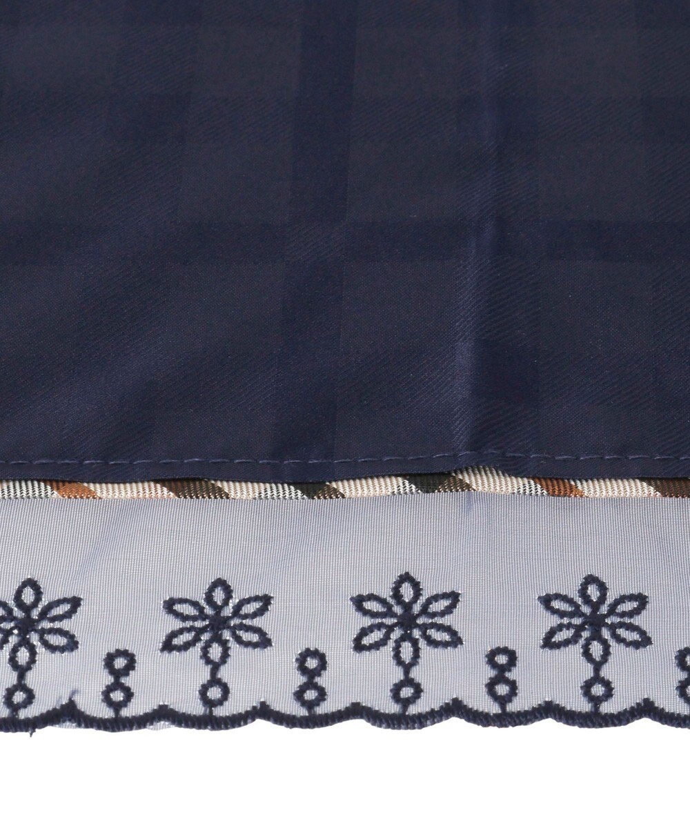 MOONBAT DAKS(ダックス) 晴雨兼用日傘 長傘 ハウスチェックジャカード×オーガンジーレース 