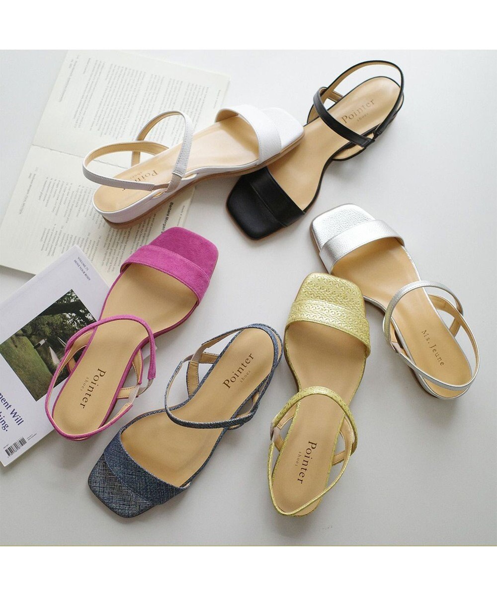 Pointer 日本製 本革バックストラップサンダル 