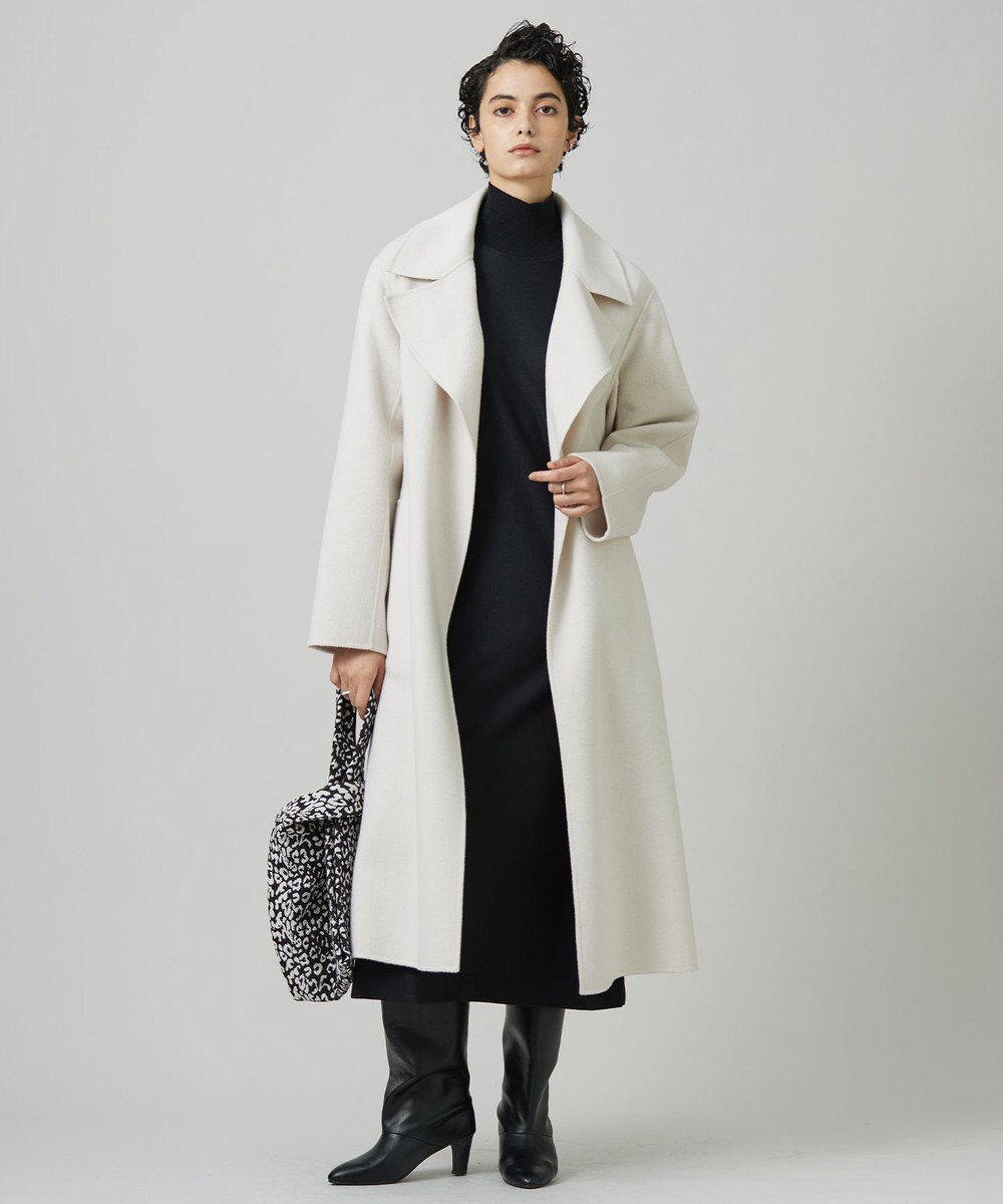 ICB ウールナイロンツイルジャージ ハイネックワンピース 