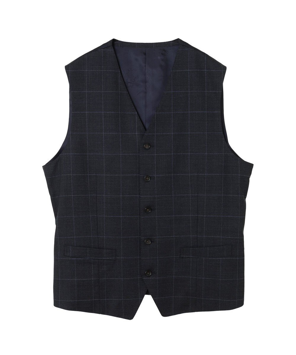DAKS ウールチェックベスト 