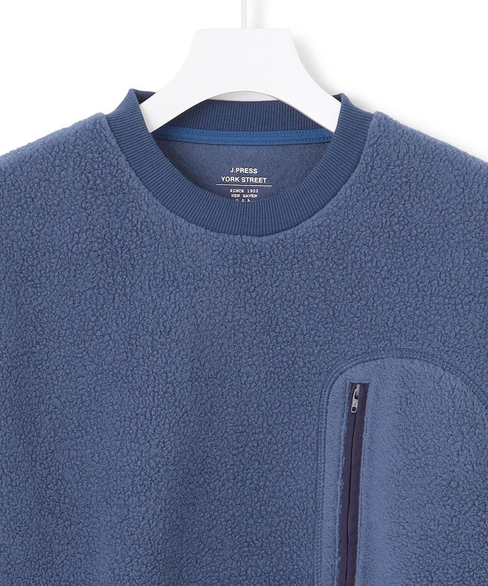 J.PRESS YORK STREET 【UNISEX】フリース クルーネックプルオーバー 
