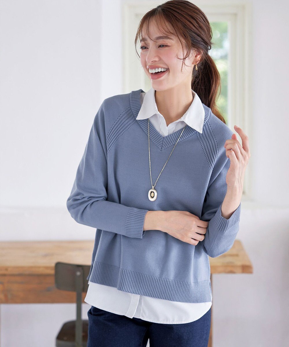 Tiaclasse 【安田美沙子さん着用・選べる2type】ラグランニットトップス 