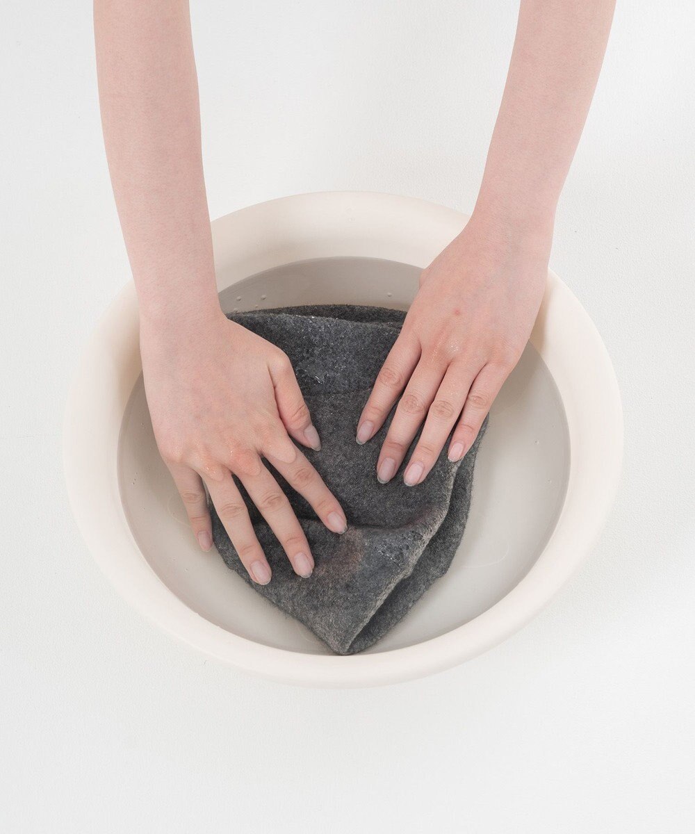 MOONBAT 【洗える】ウールバケットハット サイズ調整可 UVカット 畳める 大きめ 