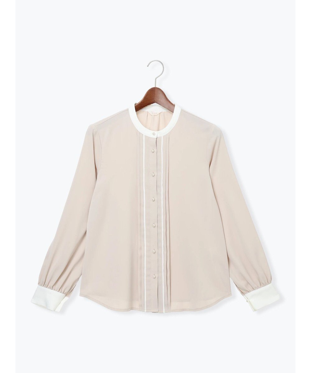 Te chichi パール釦フロントタックブラウス 