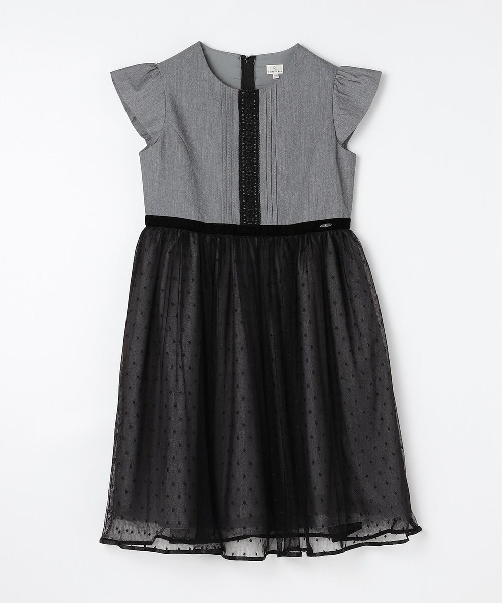 組曲 KIDS 【150-160㎝】ノワールドット ドレス 