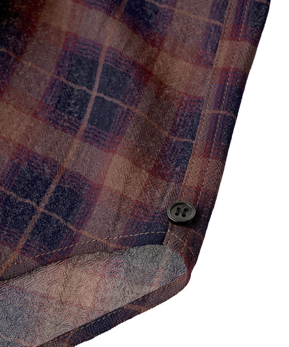 Green Parks カシュクールシアーシャツ 