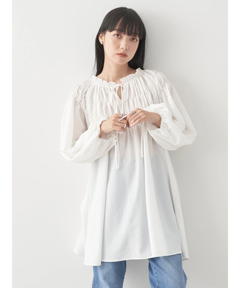 earth music&ecology シャーリングチュニック 