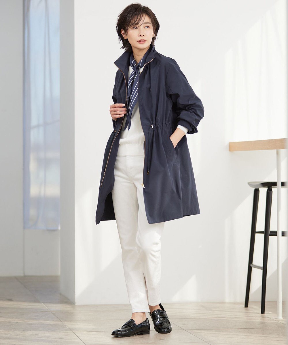 J.PRESS LADIES L 【洗える・撥水】マイクロタフタ ロング コート 