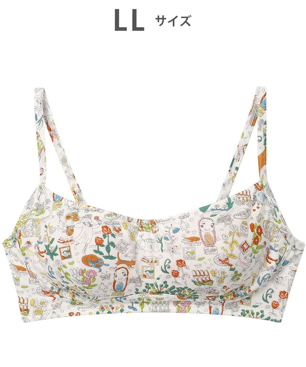 tsumori chisato SLEEP ツモリチサト ブラジャー ノンワイヤーブラ 綿100%(パッド受け) ストラップ長さ調整可能 UBX534 /ワコール 