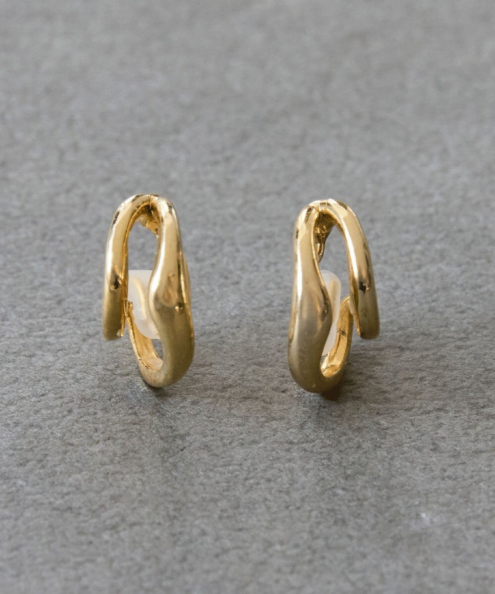 Phoebe 【金属アレルギー対応】【痛くないシリーズ】ダブルフープライトフィットイヤリング ゴールド 