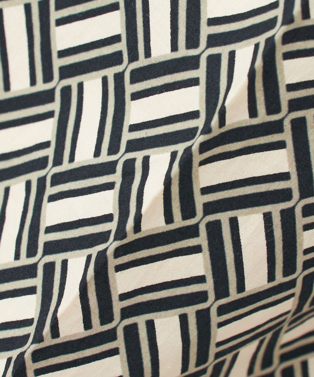 23区 S 【R(アール)】ジオメトリックプリント ワイドパンツ 