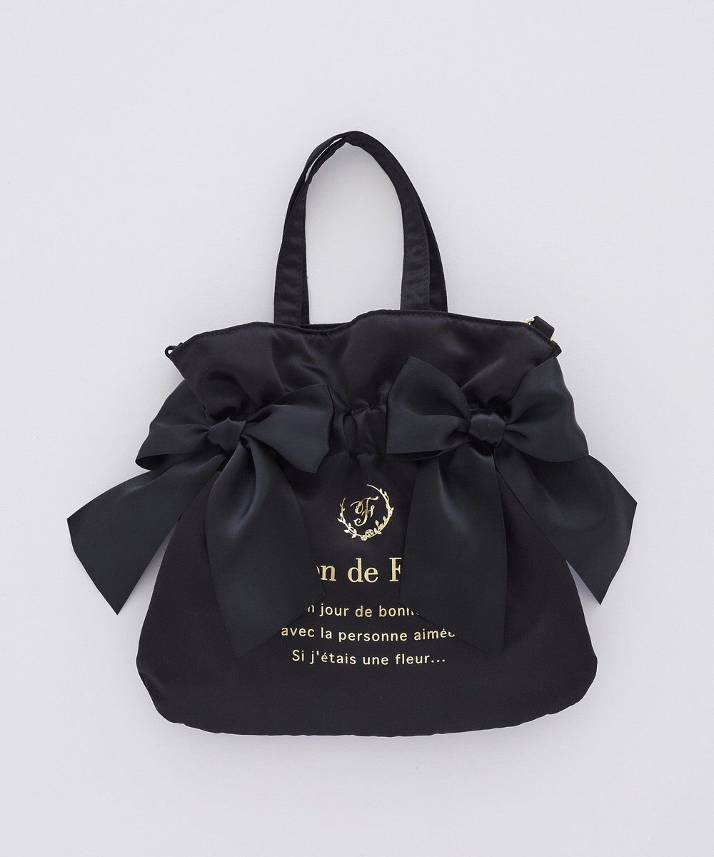 Maison de FLEUR クリアダブルリボン2Wayトート 