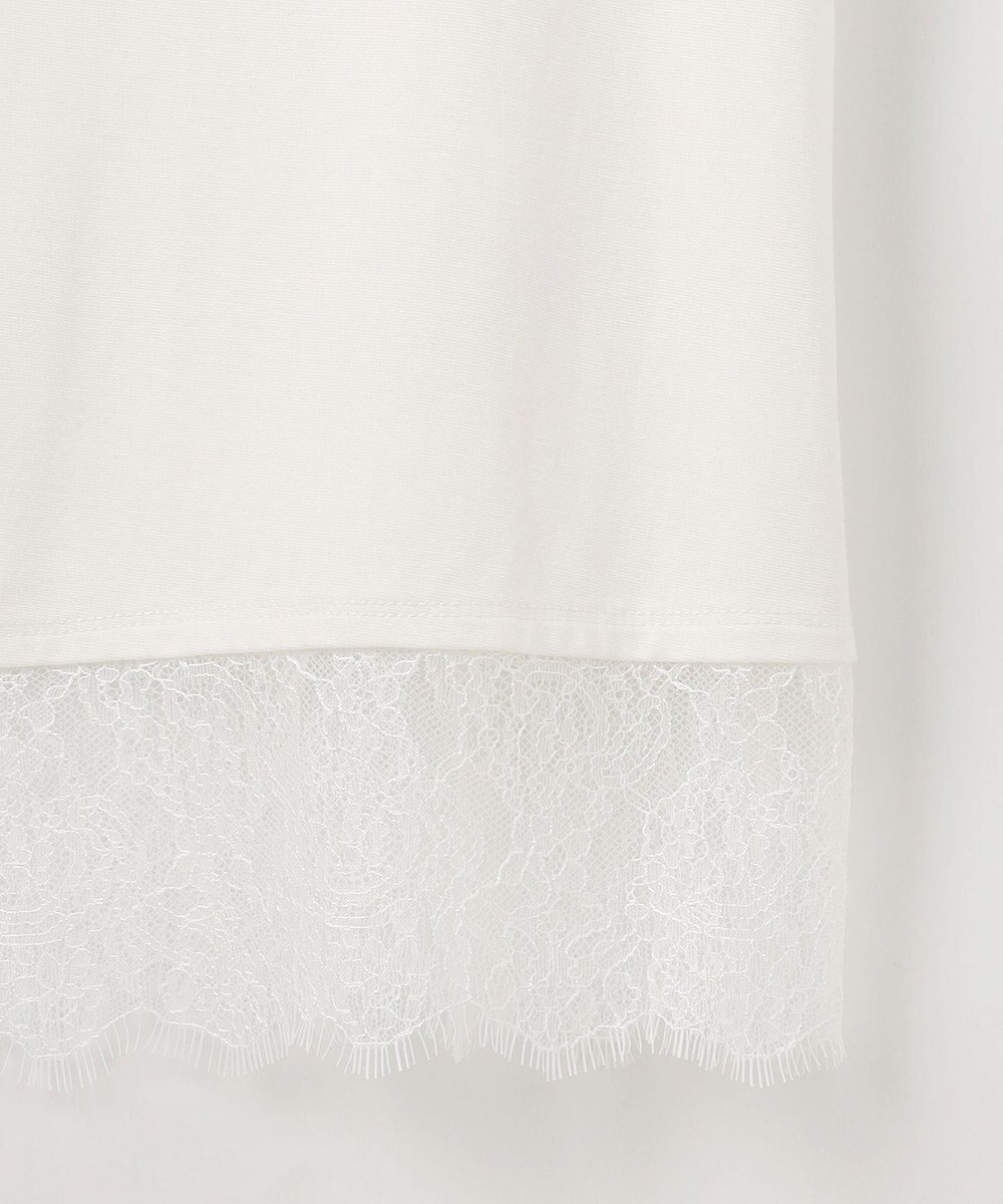 ANY SIS L 裾レース半袖Ｔシャツ 