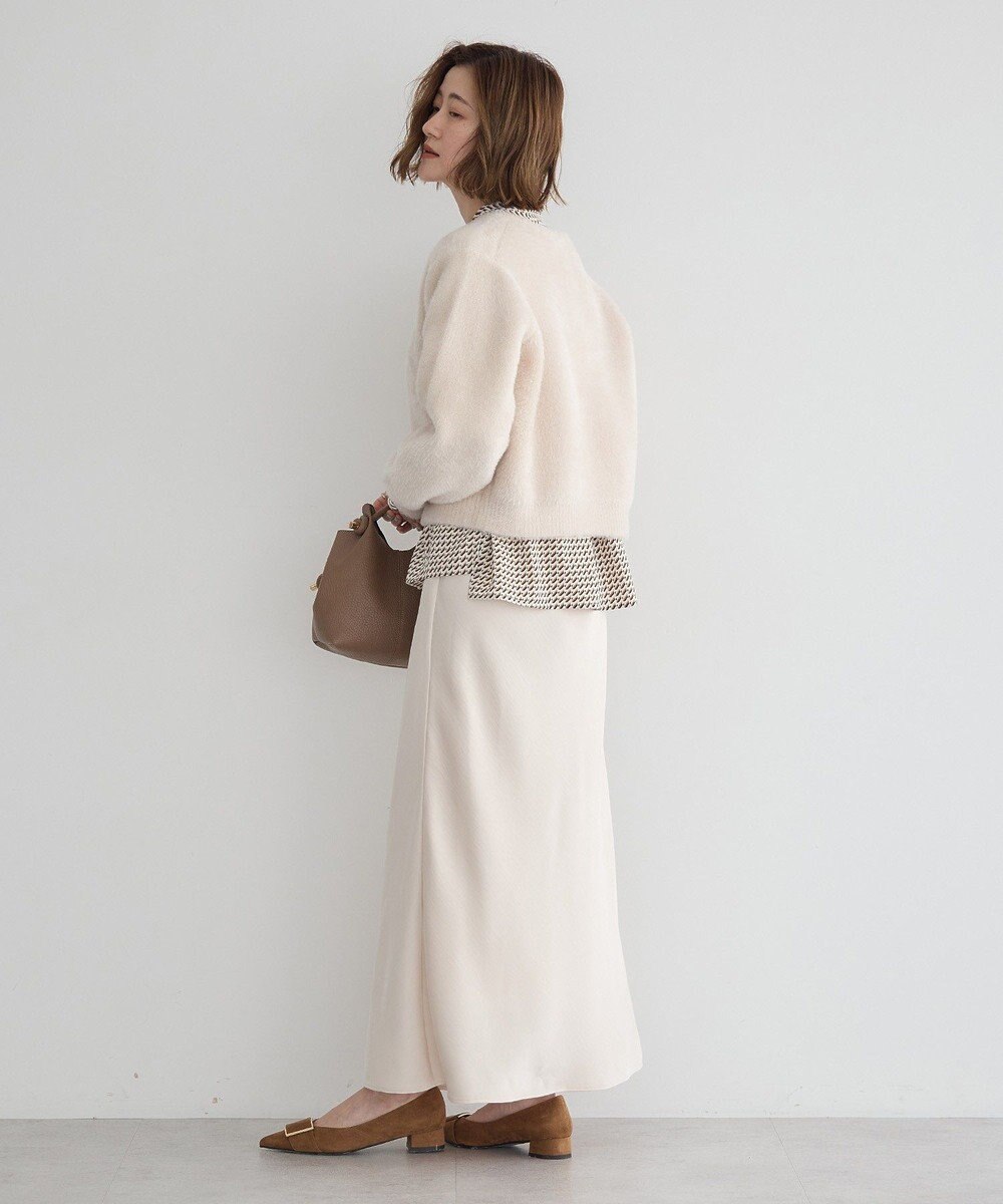 YECCA VECCA サテンフレアスカート 