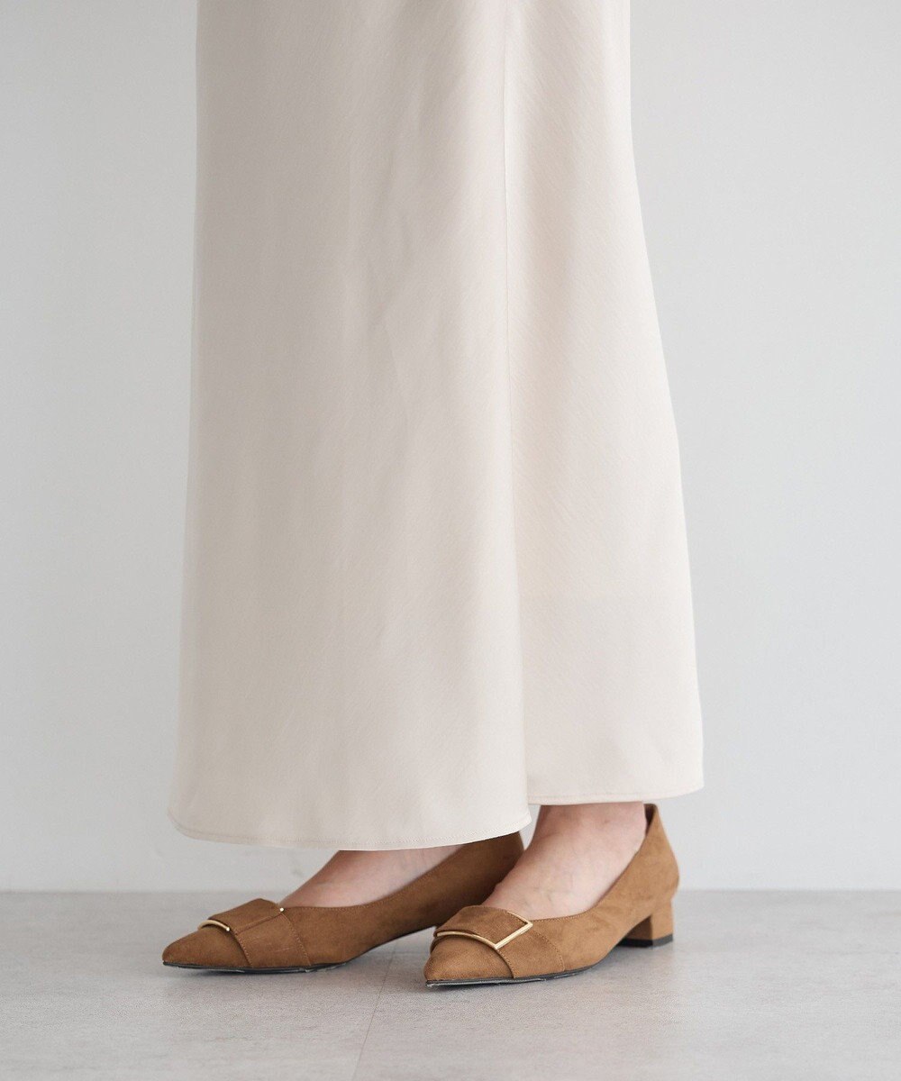 YECCA VECCA サテンフレアスカート 