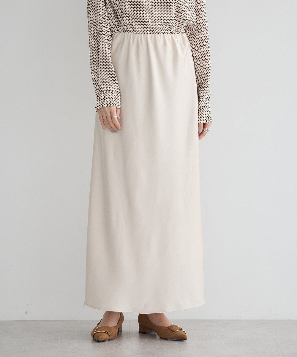 YECCA VECCA サテンフレアスカート 