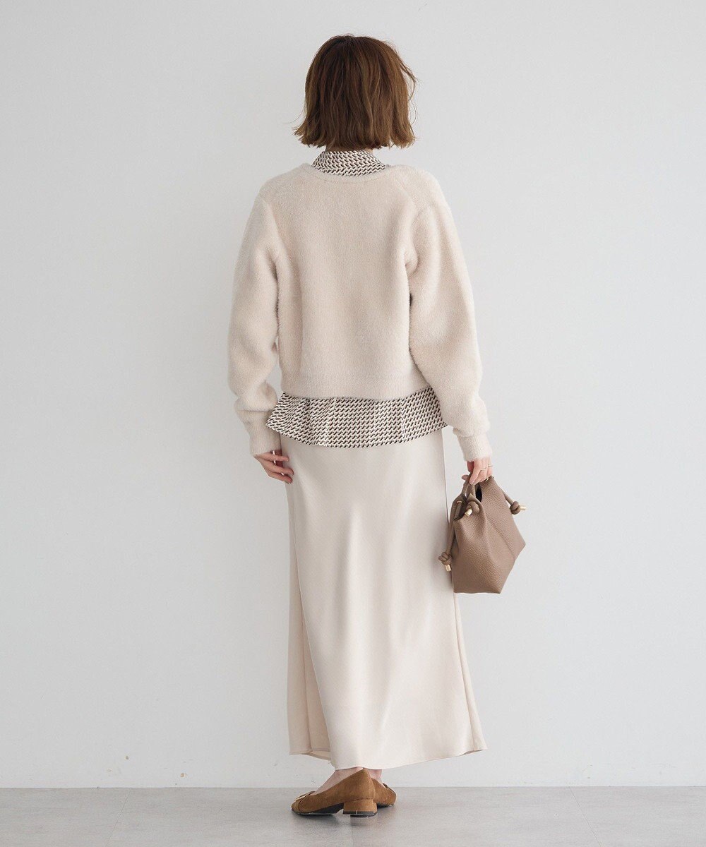 YECCA VECCA サテンフレアスカート 