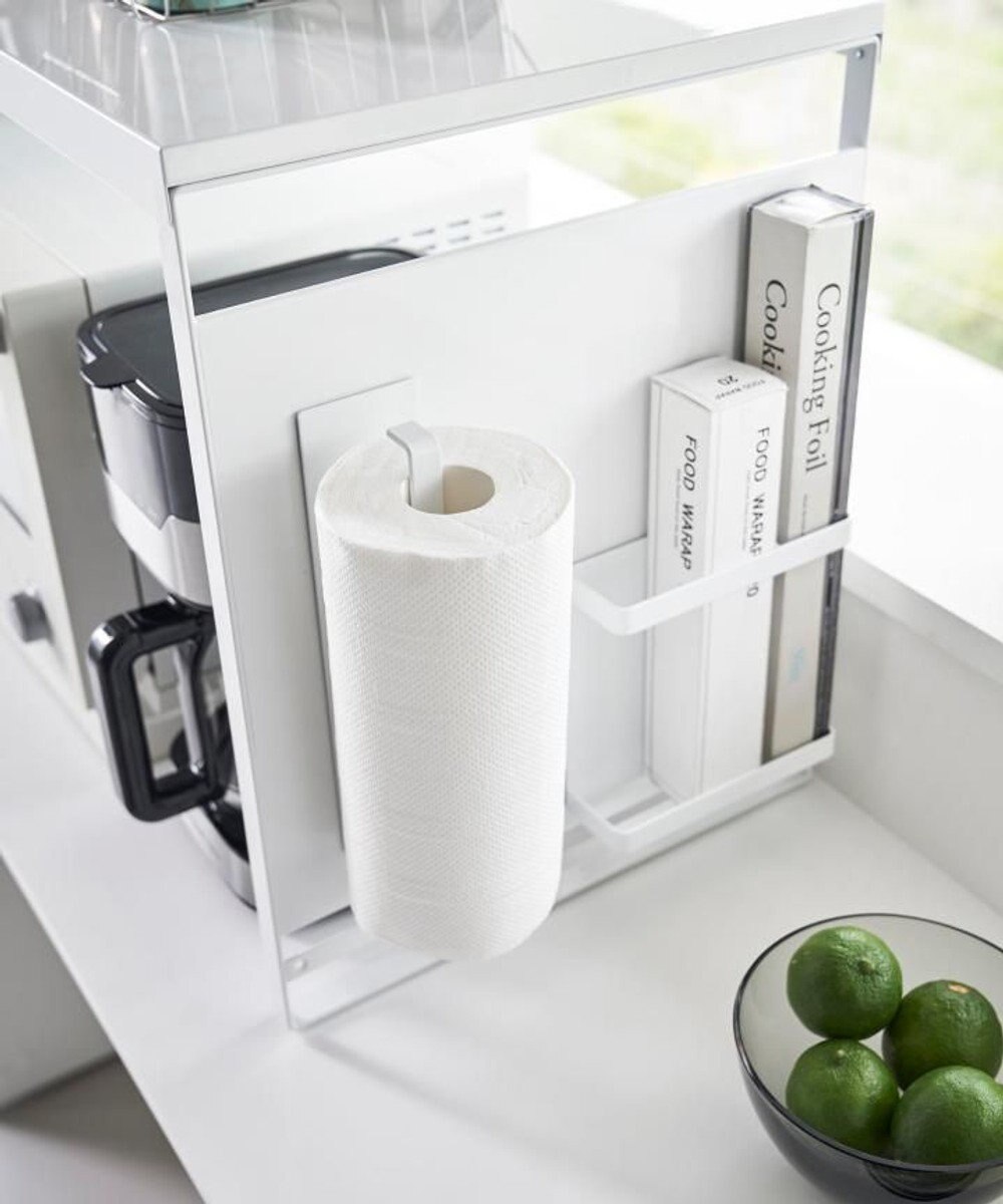 tower スチールパネル付きレンジラック タワー W75 ホワイト 